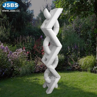 White Marble Abstract Statue, JS-AS020